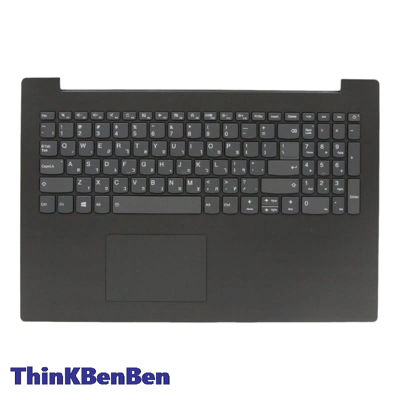 

HB Hebrew (IL Israel) Backlit Keyboard Iron Gray Upper Case Palmrest Shell Cover For Lenovo Ideapad 330 15 ICH Laptop 5CB0R47013