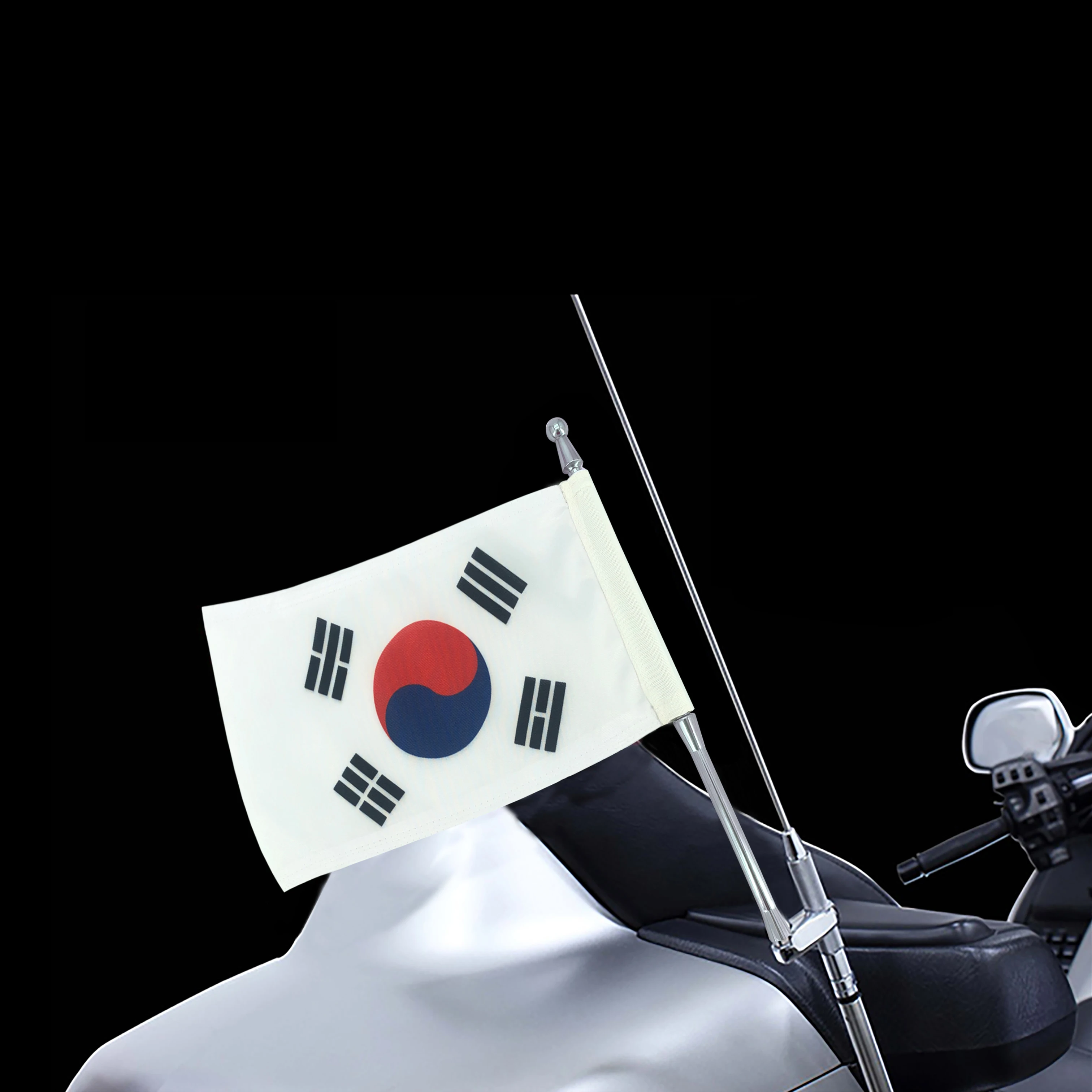 

Подходит для Honda Goldwing Harley-Davidson Yamaha Bmw Indian Универсальный Круглый кронштейн апертура флагштока: 16 мм