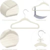 Pack of 10-Children's Velvet Non-Slip Hanger, Slim and Space Saving - 360° Swivel Hooks,Durable Junior Hanger 6