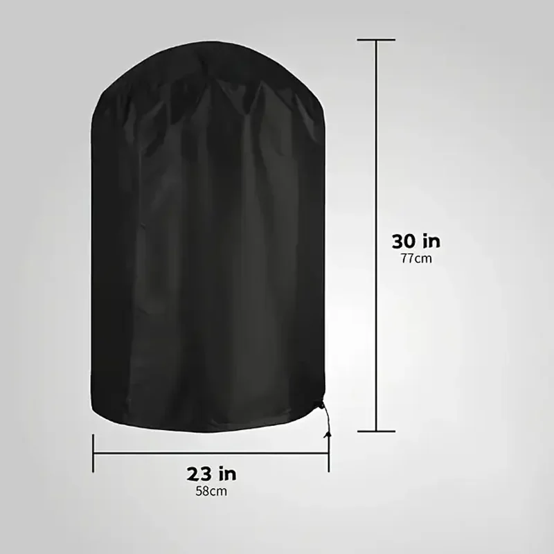BBQ Grill Cover 23" Waterproof Charcoal Grill Cover Durable Polyester with Drawstring Closure for Outdoor Cooking