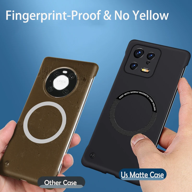 Ultra Thin Matte Frameless Magnetic Cooling Protective Case