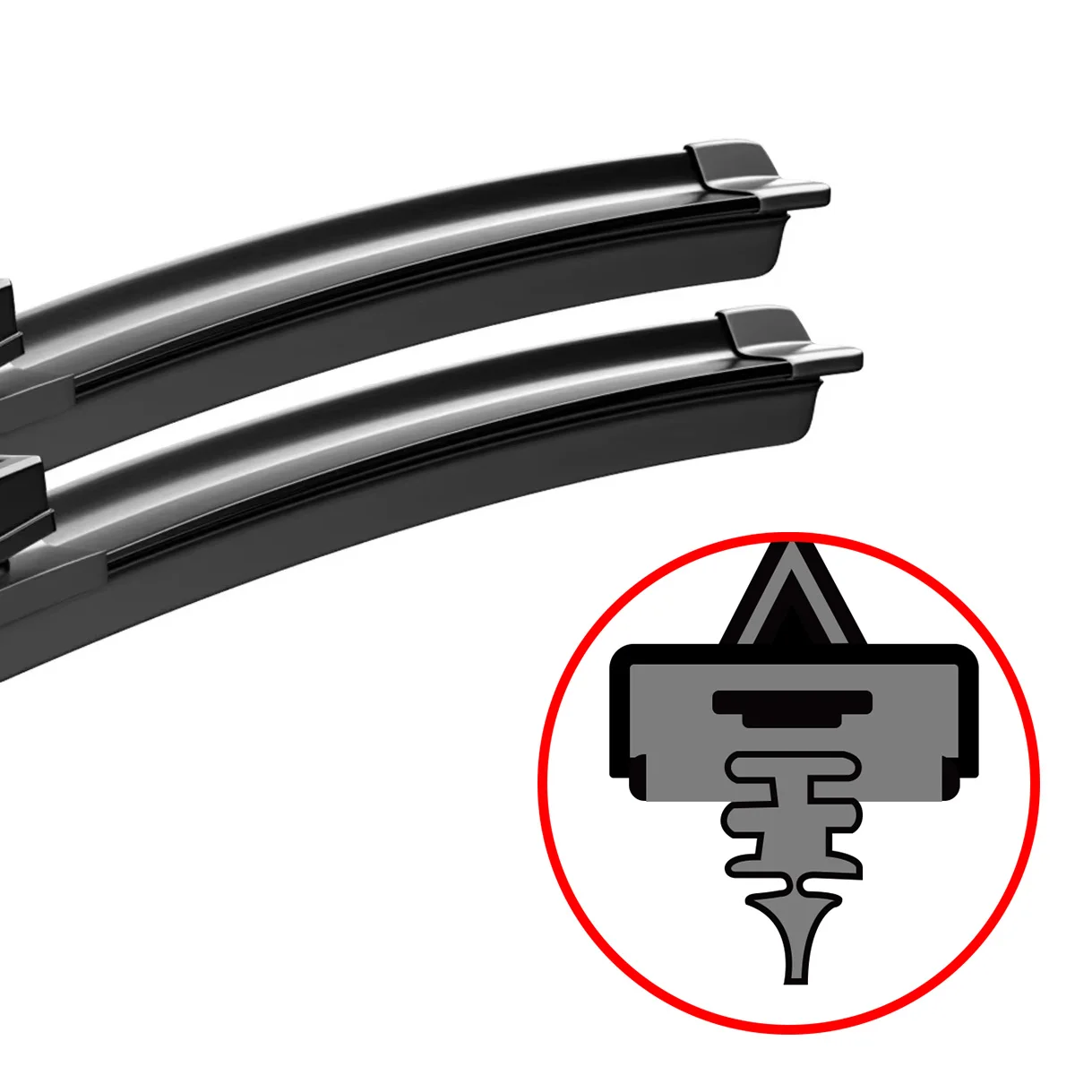All-Weather Car Windshield Wiper Blades - Superior Visibility & Performance