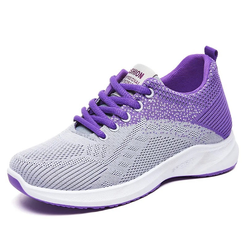 Women's Summer Mesh Casual Lacing Lightweight Thick Bottom Breathable Outdoor Sports Tennis Student Fitness