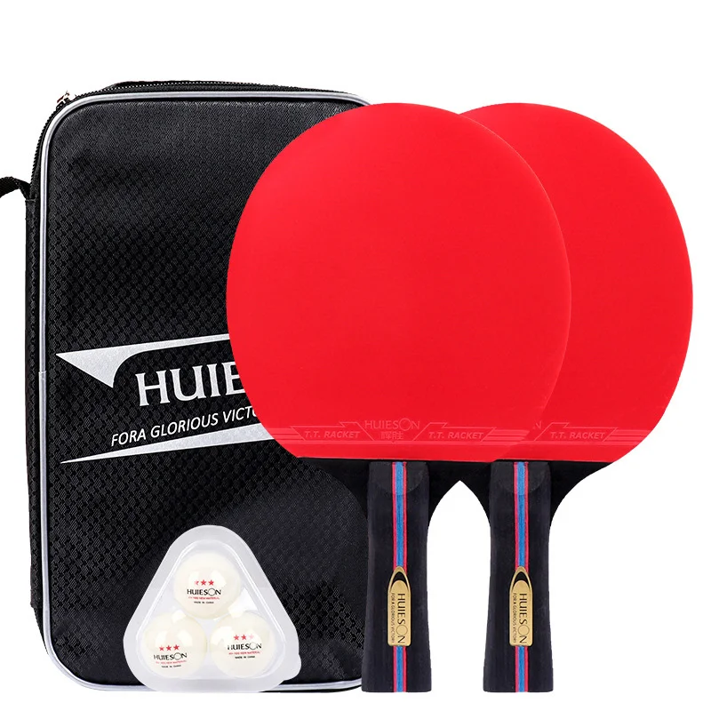 

2 Pcs/Set Table Tennis Racket S600 Sticky Double Face Pimples Professional Ping Pong Paddle for Beginner
