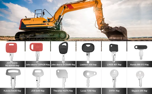 Chiavi Compatibili Komatsu - 5 Pezzi, Per Escavatori E Bulldozer - Foto 5