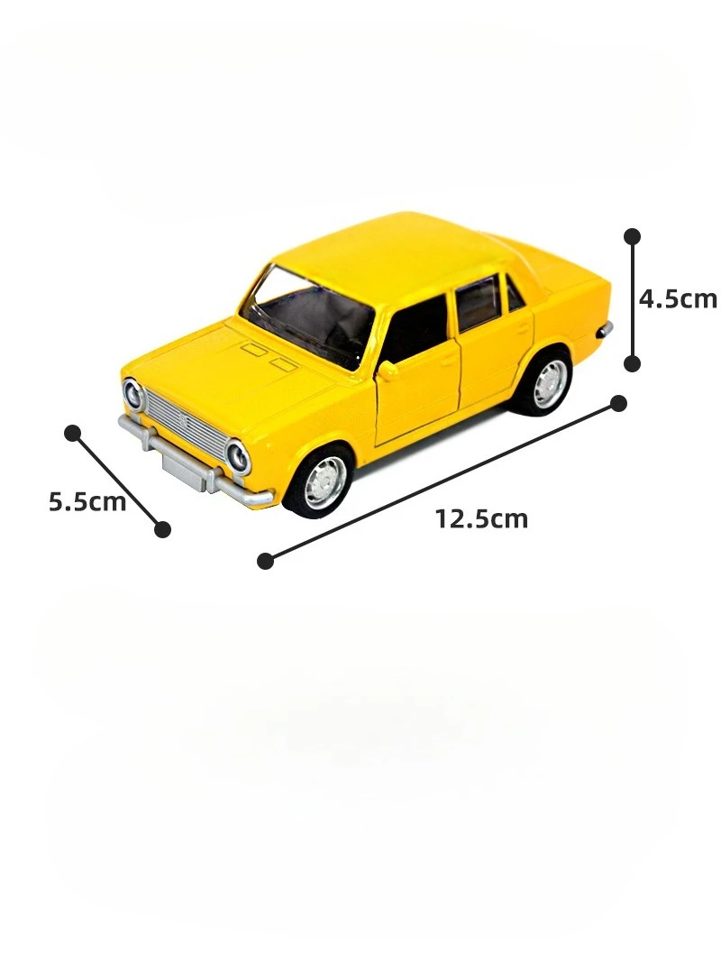 1:36 Legierung Pull-Back Doppeltür Lada Automodell Kinder Junge Spielzeug Ornament Geschenk – Detail 1