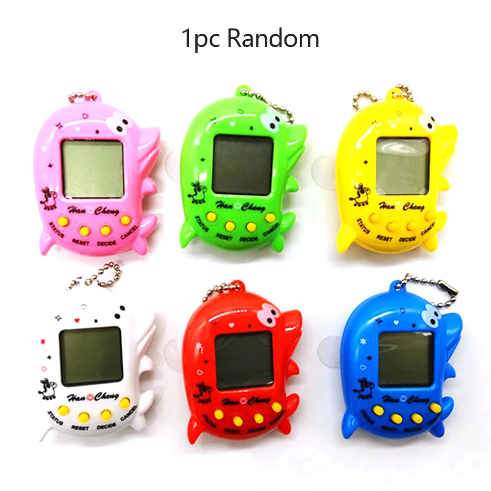 168 Pet In One Mini Bead Chain Game Machine Creative Dolphin Shaped Electronic Pet Game Machine Tamagotchi Toy Nostagic Game 