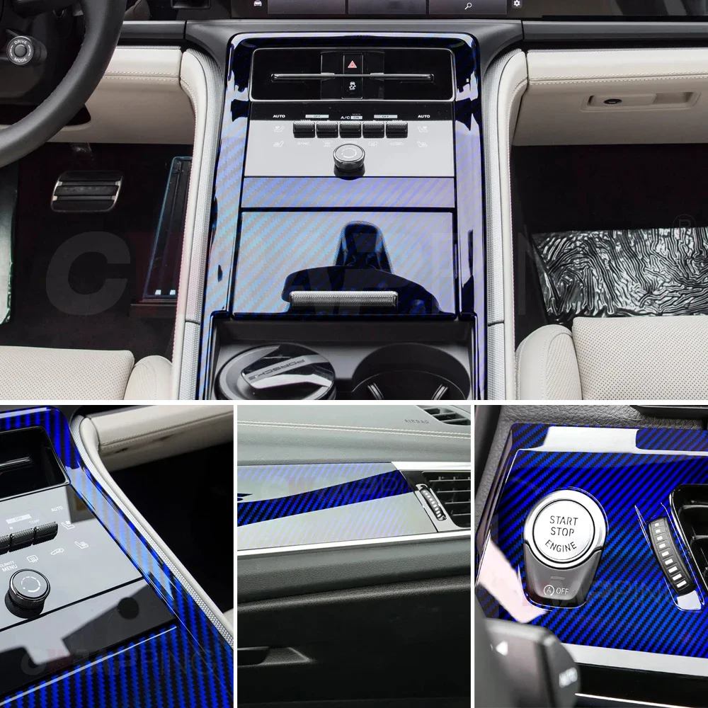 Laser Regenbogen Carbon Faser Aufkleber Glanz Auto Vinyl Wrap Film Air Release Blase Kostenloser Wasserdichter Aufkleber Tuning Auto Zubehör – Detail 14