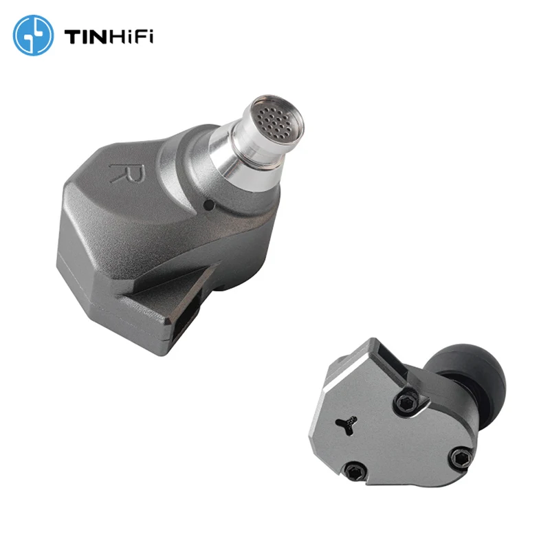 TINHiFi-C2 IEM In Ear Music Headphones, diafragma LCP, Dynamic DD Driver, DJ, fone de ouvido Bass, 10mm, 0,78mm, 2Pin, CNC, Metal