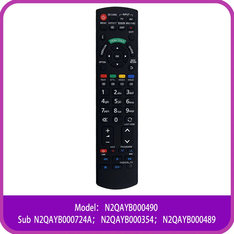 파나소닉 TV용 N2QAYB000490 N2QAYB000724A N2QAYB000354 N2QAYB000489 리모컨 교체용