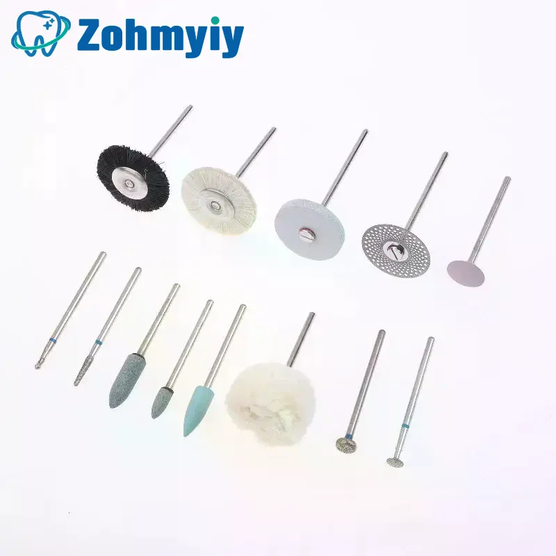 35개 그라인딩 및 연마 세트, HP 샹크 직경 2.35mm 다이아몬드 버 브러시 연마 실험실 도구