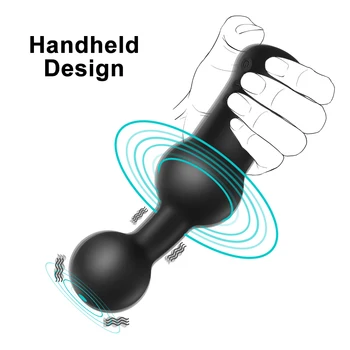 Vasana 2 in 1 Anal & vagina vibrator built in big ball prostate anal plug massager for male female couples sex toy Anal Balls 4