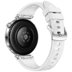 Silicone Classic Buckle Strap for 18mm (White)