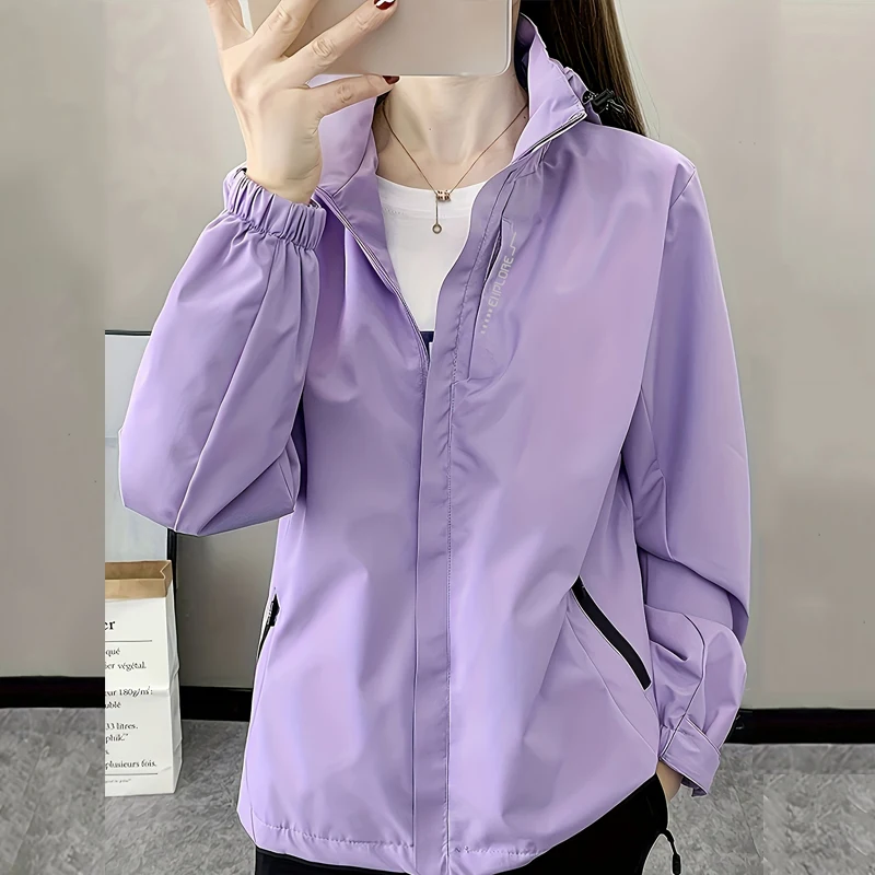 Hiking Jackets Womens Autumn Jacket Windproof Running Sports Coats Hiking Outerwear
