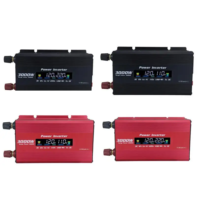 

Auto Power Inverters DC 12V To 110V-220V AC Car Inverter 5000W USB Car Converter With Digital Display Car Charger Adapter For