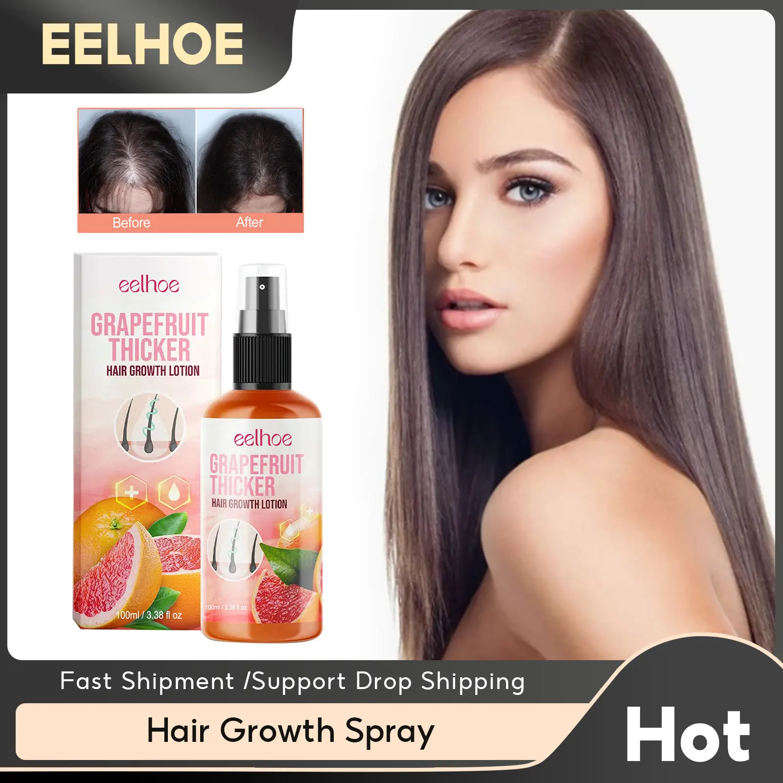 

Dense Hair Spray Nourishing Anti Hair Loss Repair Damage Strengthening Scalp Moisturizing Rosemary Smooth Hair Care Growth Serum