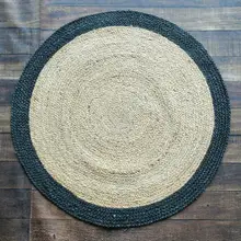 Tapis de Jute 100% naturel, moquette rurale, fait à la main, pour maison bohème, moderne, Style campagnard Vintage 