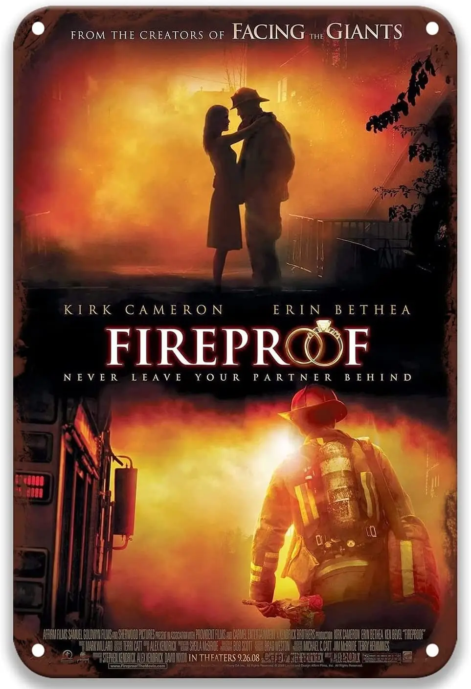 Fireproof (2008),Movies Metal Tin Signs Funny for Bathroom Coffee & Bar  Custom Farmhouse Home Kitchen 8x12 Inches|Plaques & Signs| - AliExpress