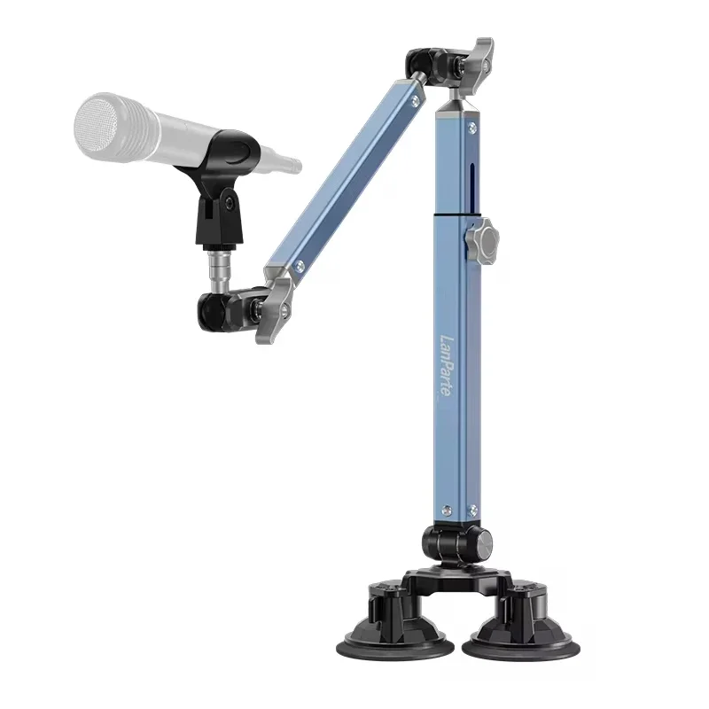 Microphone Stand New Mic Arm Desk Mount Low Profile 360&deg; Swivel Mic Boom Arm Adjustable Microphone Detachable Rise Column Streaming