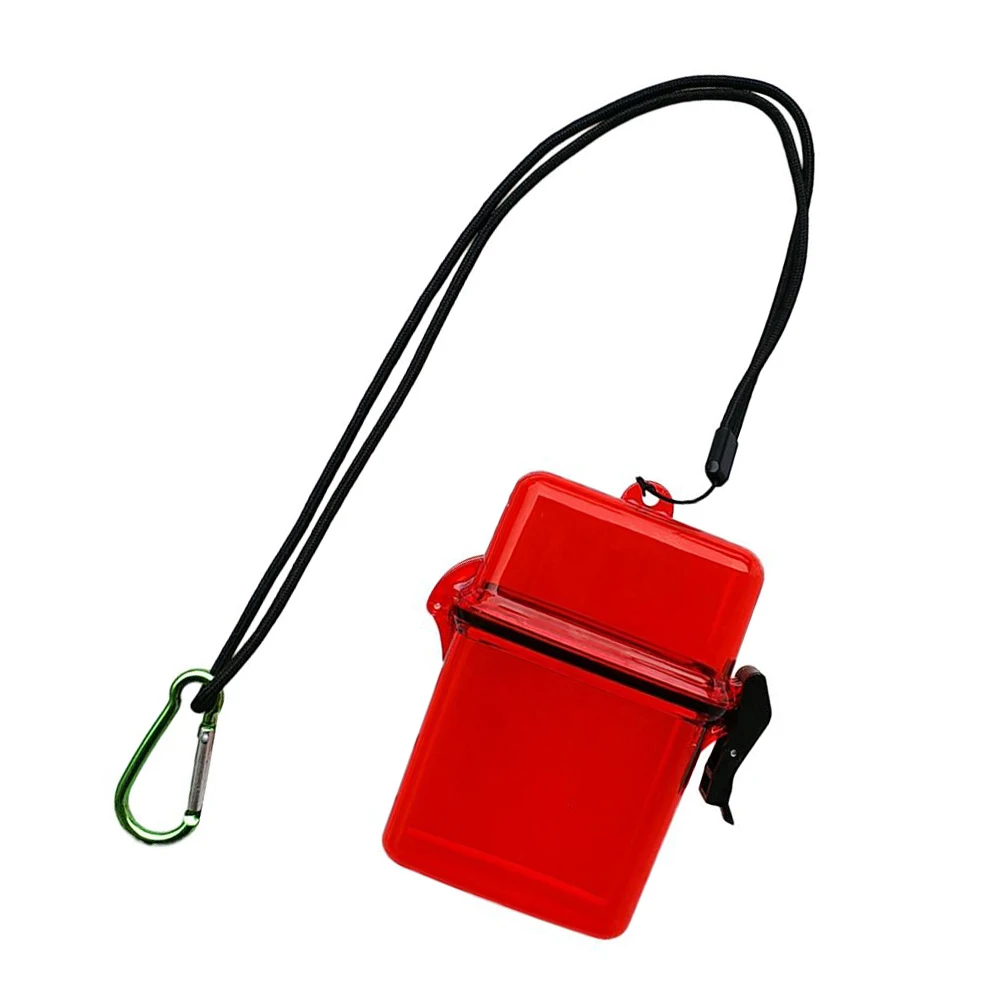 

Sports Case Dry Box Waterproof Dry Box Sports Case With Rope Clip For Kayaking Swimming Surfboard Red 11*7*3mm