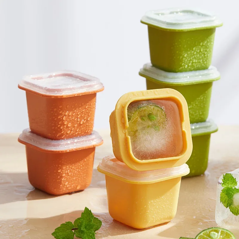 Description Picture 3 of itemSummer Mini Ice Tray Reusable Single Square Ice Block Molds Kitchen DIY Ice Cream Popsicle Jelly Pudding Drink Mould Maker Tools