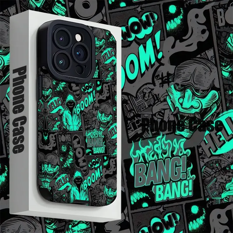 For iPhone 17 Pro Max Case Cartoon Comic Boy Shockproof Protective ...