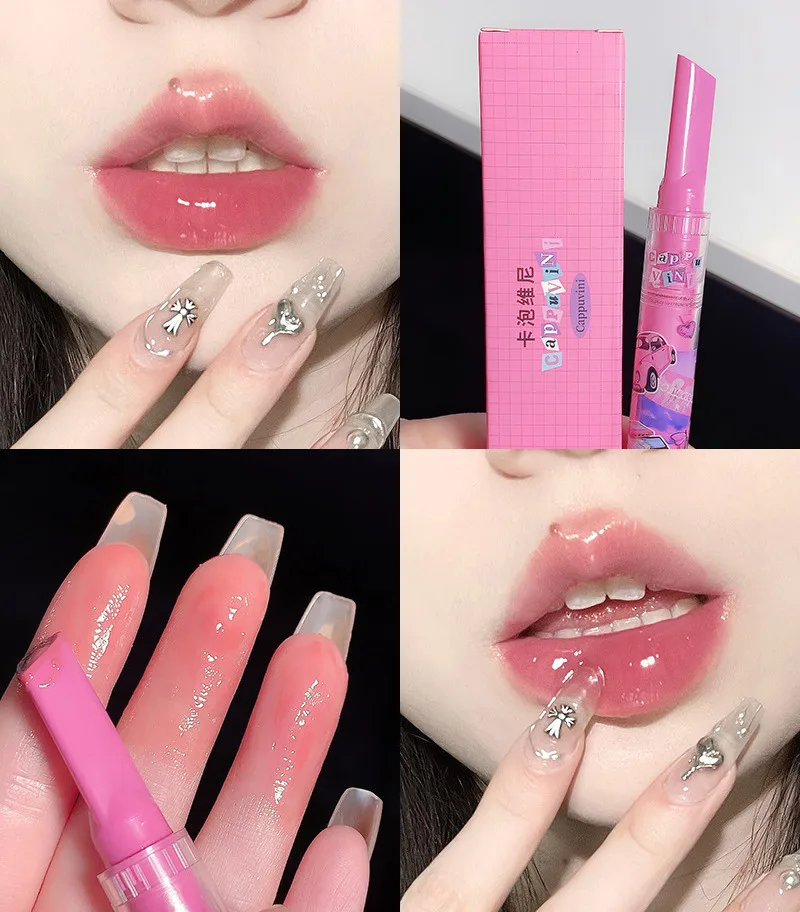 Hydrating Lip Glaze Gloss Plumping Non-stick Waterproof Pink Tint_voghion.com