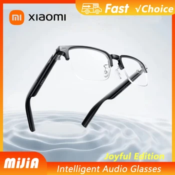 Nuovi occhiali audio intelligenti Xiaomi Mijia Lite Joyful Edition Auricolare Bluetooth Chiamata Riduzione del rumore Standby ultra lungo staccabile