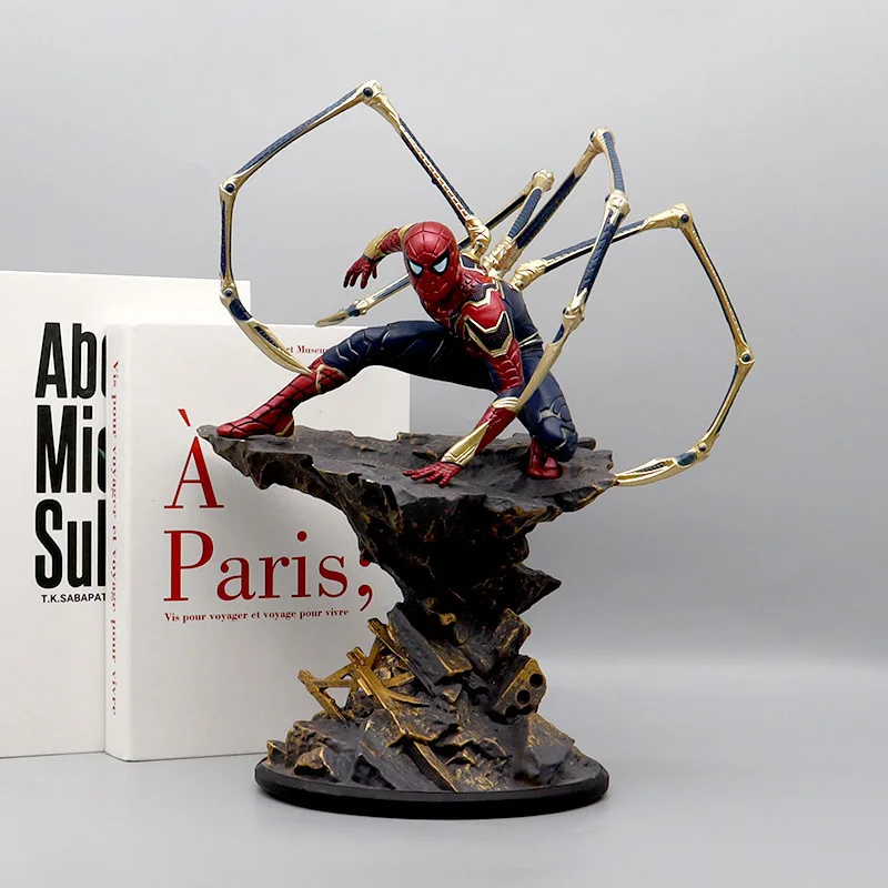 

Marvel Avengers Alliance Steel Spider Man Anime Box Handmade Model Large Size Ornament Wholesale Distribution