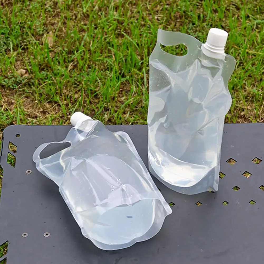 2L Wasserbeutel mit kleiner Öffnung, Wasserbehälter für Radfahren, Klettern, Outdoor-Sport, kein Auslaufen, Beutel für Überleben, Notfall, Reisen – Detail 9