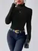 Elegant Solid Basic Knitted Tops New Women Turtlneck Sweater Long Sleeve Casual Slim Pullover Fashion Simple Style Design 6