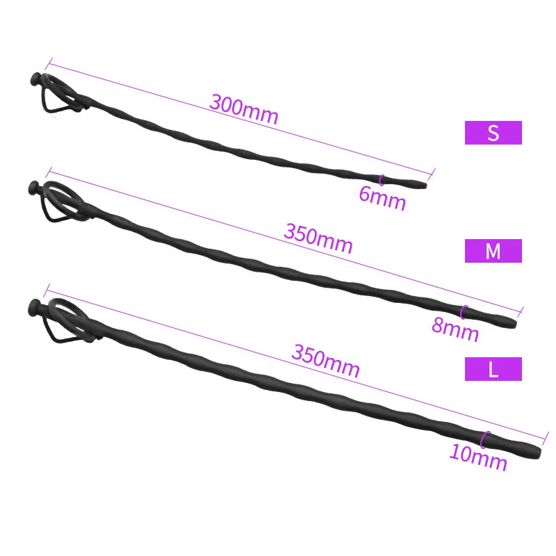 Urethral Dilator Silicone Urethral Dilator Men Masturbator Silicone Hollow Urethral Catheter Dilator Penis Plug Insertion Urethral Cather Horse Eye Irritation Sextoys