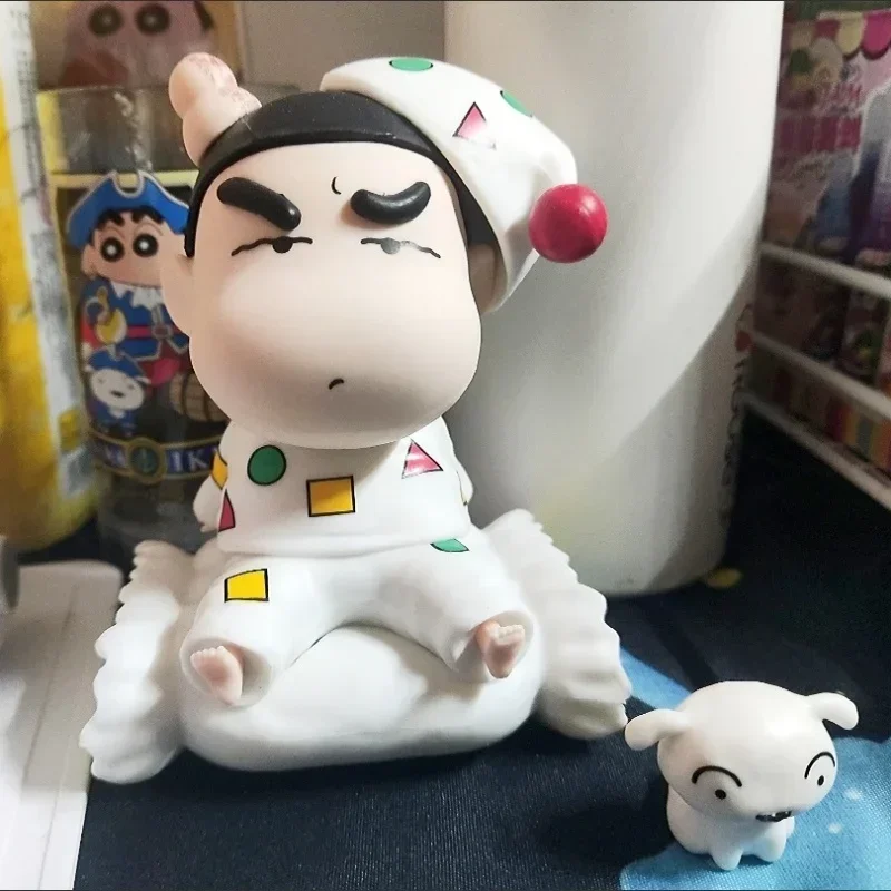 

10cm Anime Crayon Shin-Chan Gk Beaten Shinnosuke Nohara Noob Pajamas Pillow Model Ornaments Peripheral Collection Cute Gift Toys