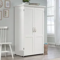 Miscellaneous Storage Craft & Sewing Armoire, L: 35.11" x W: 21.81" x H: 61.58", Glacier White finish 1
