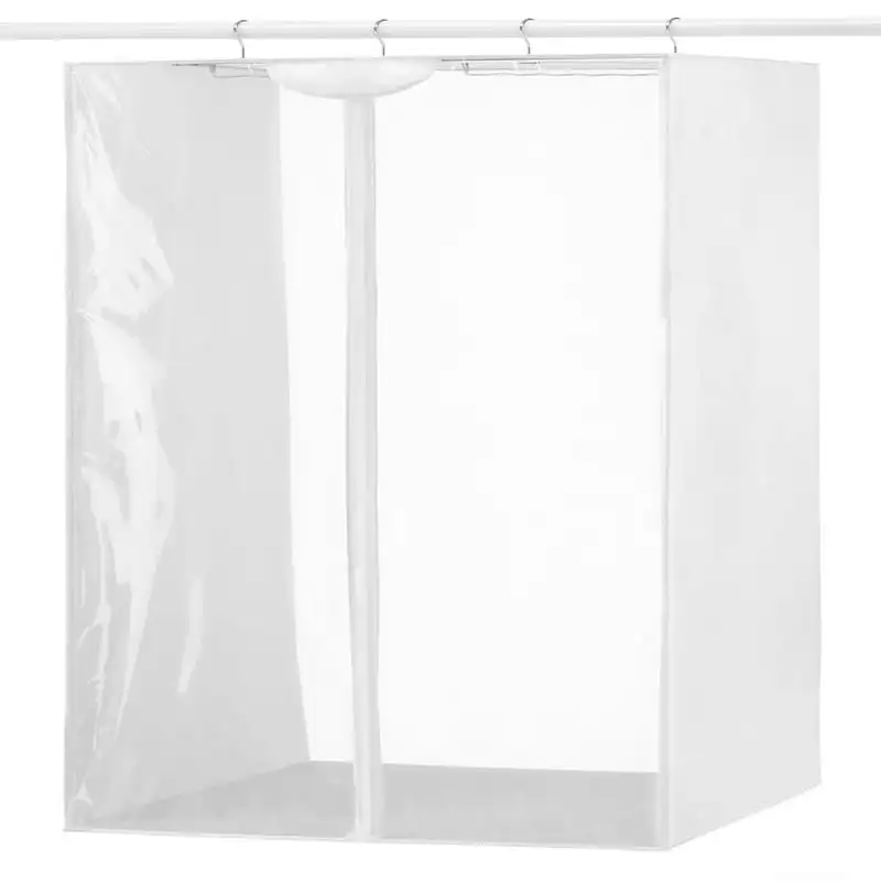 

Crystal Jumbo Hanging Garment Bag Closet Organizer - Clear Nail polish organizer Vacuum bags for clothes Toiletry bag men Zipper