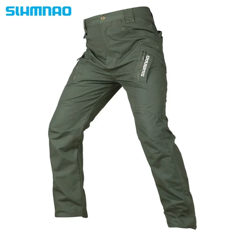 Spring/Summer Waterproof Fishing Pants Tactical Pants Mountaineering Training Clothes Multi Pocket Hunting Tactical
