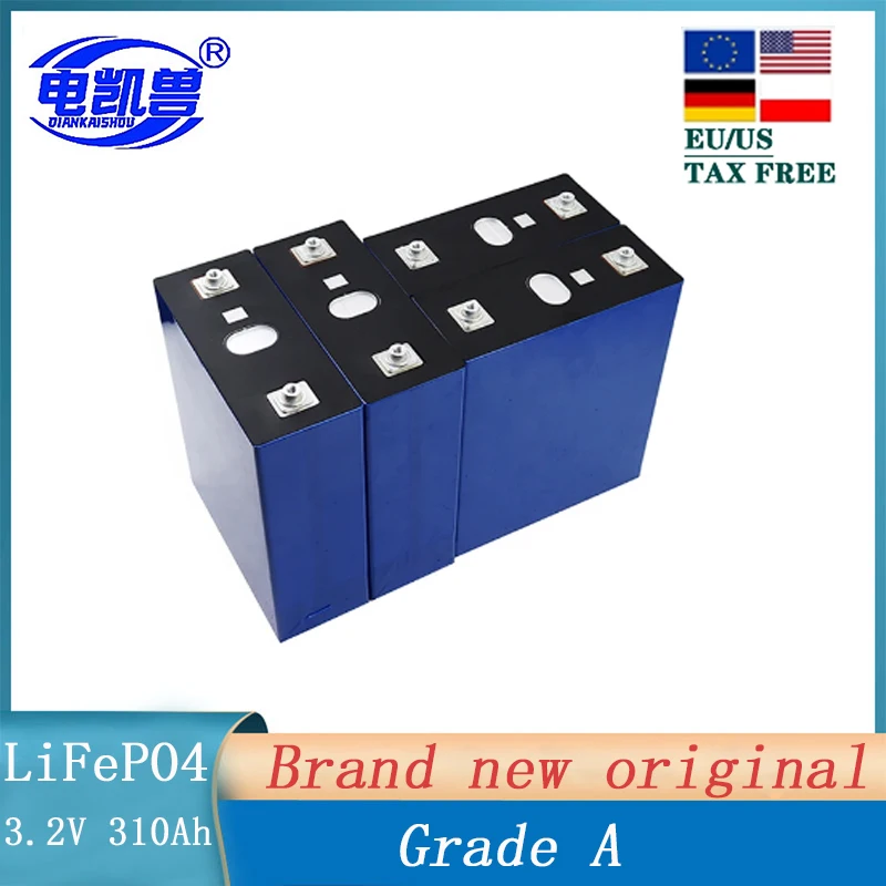 

3.2V Lifepo4 310Ah battery with 6000 cycles rechargeable battery pack DIY RV golf cart battery EU/US tax-free