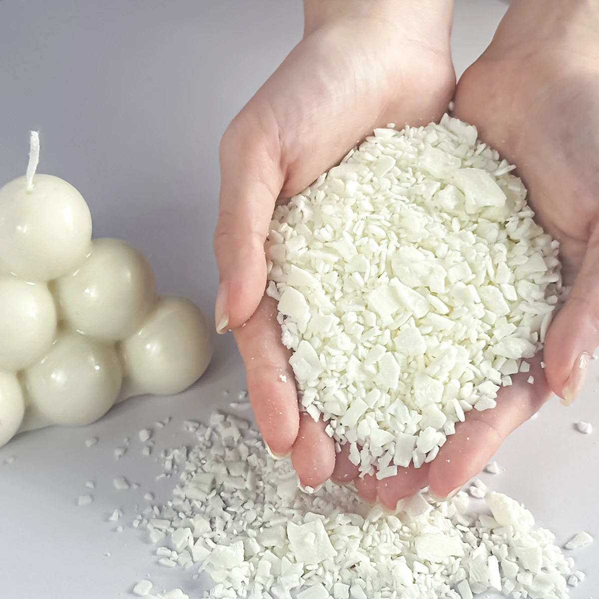 Natural Soy Wax Flakes for DIY Scented Candle Making - 100% Pure and Additive-Free