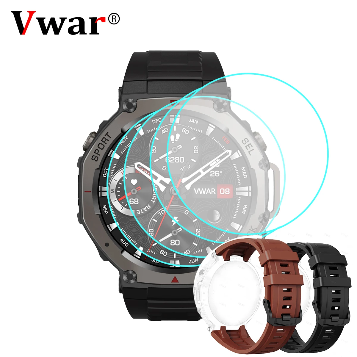 Premium Hydrogel Film and Watch Strap for Smart Watch Screen Protection and Accessories