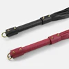 60CM PU Leather Horse Whip,Handmade Suede Flogger Bull Whip Cowhide Horse Riding Whip Handle with Iron Hoop 3