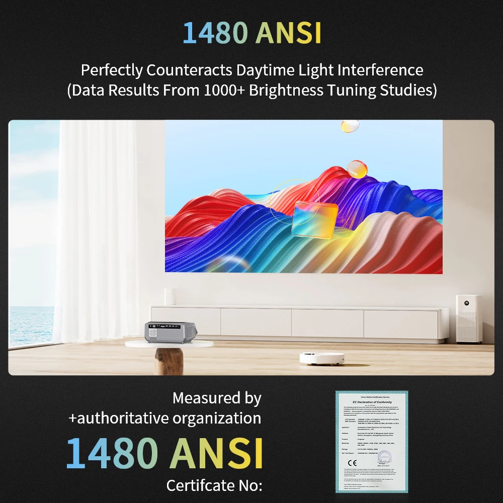 Фото Проектор Datashow 4k 80000 люмен Android WIFI Автофокус коррекция трапецеидальных искажений 1080P Full HD видео Дневной луч проектор 프프프프프젝터 터 №3