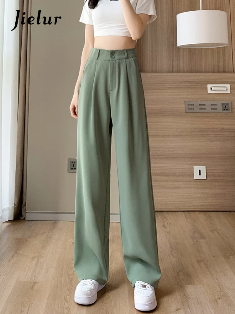 Black Summer Trousers Wide Leg | Ice Silk Wide Leg Pants Women - Summer  Loose Suit - Aliexpress