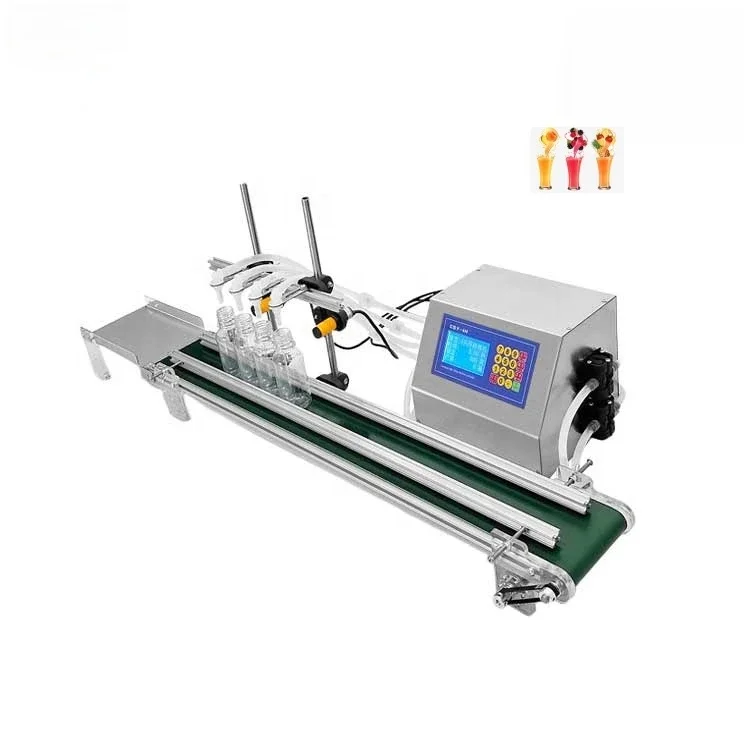 

4 Heads 0-1000ML Automatic diaphragm pump Liquid Bottles Water Filler Essential Oil Perfume Filling machine
