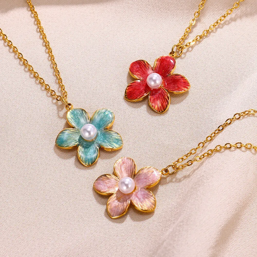 Exquisite Necklaces Gold Color Stainless Steel