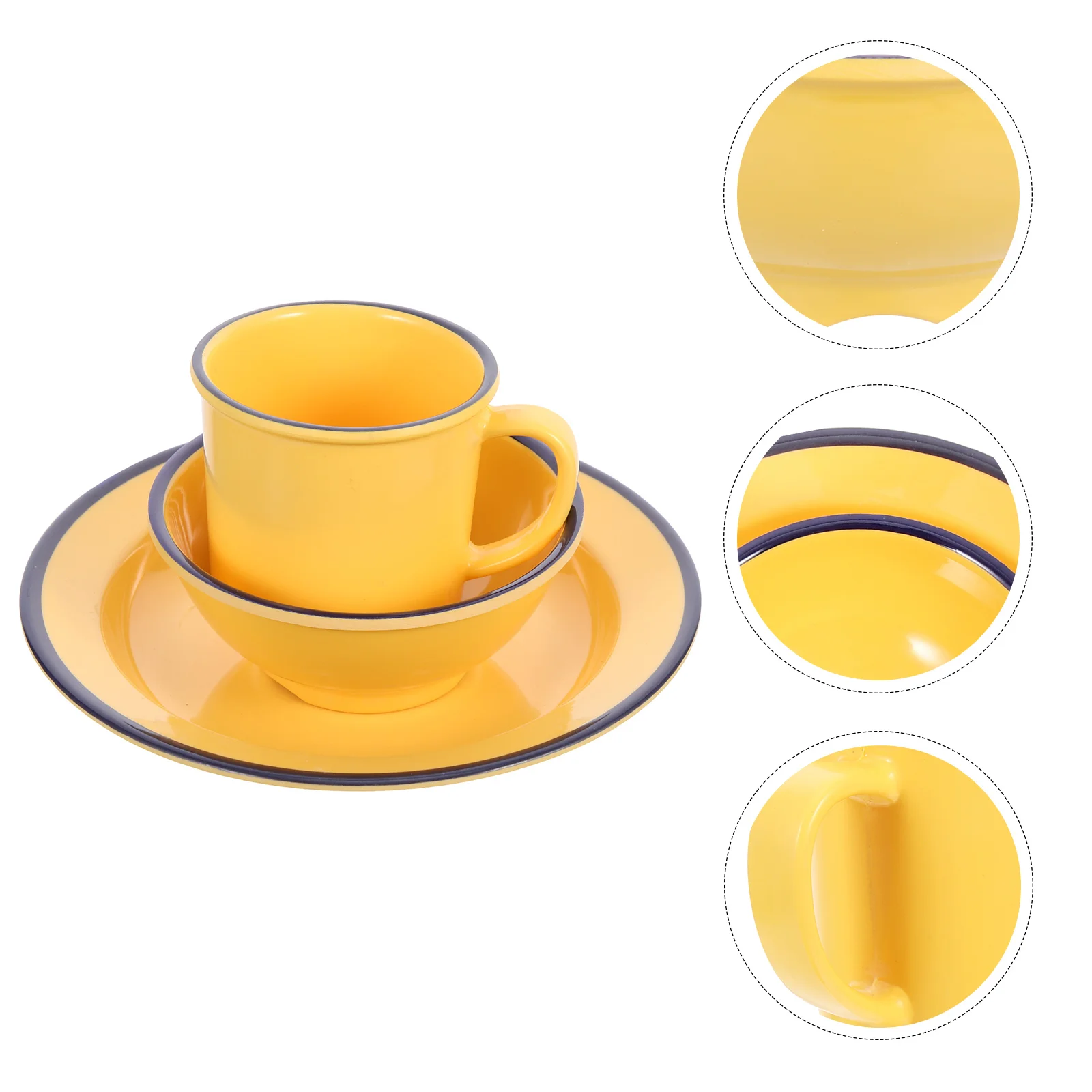 

Decor Dish Cup Set Retro Coffee Dishes Household Drinking Kitchen Bowl Plate Home Tea Mug
