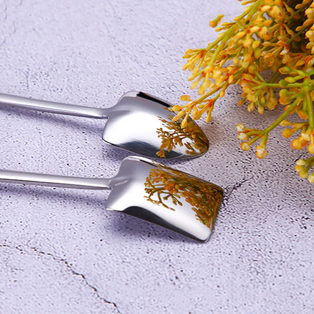 

Drinking Ice Cream Long Handle Kitchen Flatware Drinking Flatware Tableware Spoon Dinnerware Dinner Spoons Coffee Spoon