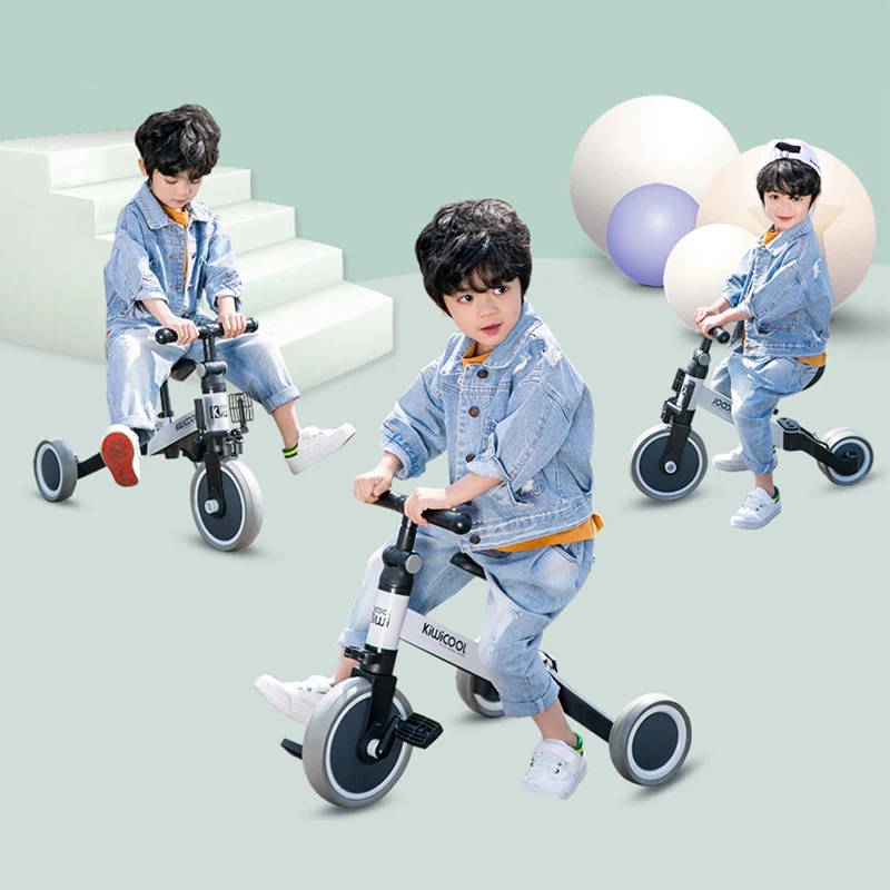 Infant Shining Children's Scooter Tricycle 3-in-1 Children's Balance Bike 1-6 Years Ride on Car 3 Wheels Non-inflatable 5 Infant Shining Children's Scooter Tricycle 3-in-1 Children's Balance Bike 1-6 Years Ride on Car 3 Wheels Non-inflatable 5