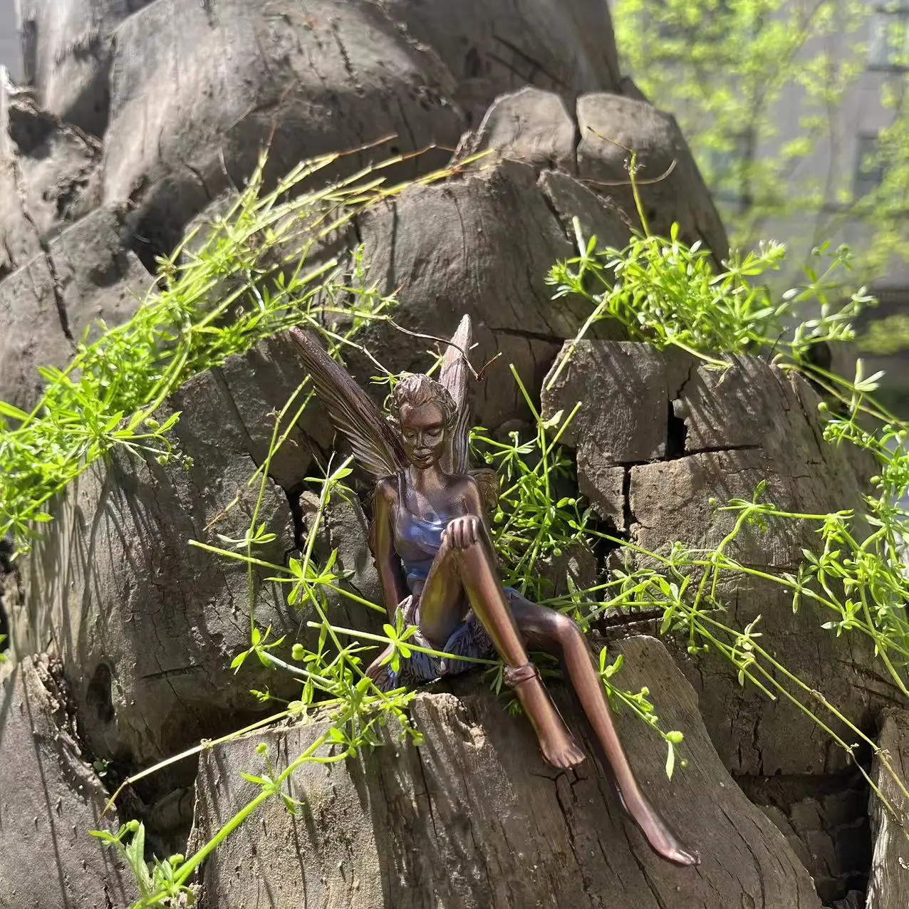 Outdoor Garden Flower Fairy Statue Decoration 2