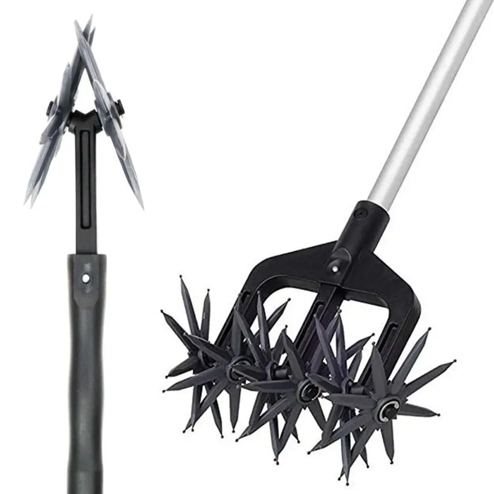 Effective Adjustable Rotary Cultivator Detachable Hand-Held Soil Loosener Easy To Use Labor-saving Garden Lawn Tiller Reseeding Effective Adjustable Rotary Cultivator Detachable Hand-Held Soil Loosener Easy To Use Labor-saving Garden Lawn Tiller Reseeding