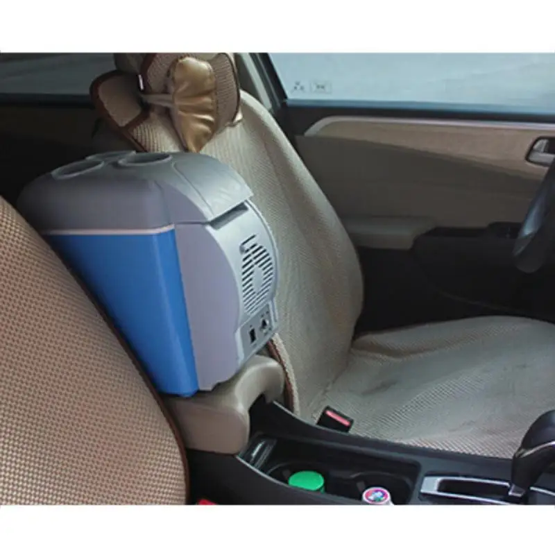 Mini Refrigerator Camping Refrigerator Car Warmer Cooler Cup 7.5L Car Refrigerator 2 In 1 Portable Warming And Cooling Small Freezer Fridge Cooler Warmer Container For Vehicle